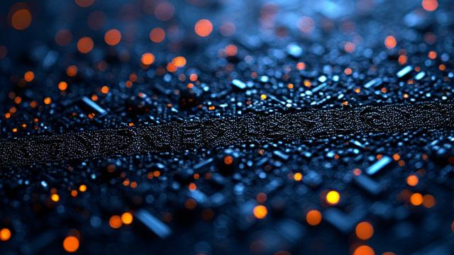 Un motif numérique abstrait complexe et élégant, illustrant des concepts mathématiques avancés de design.